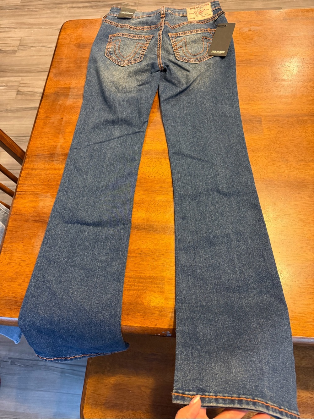 NWT True Religion Becca Big T Mid-Rise Bootcut Jeans Sz 25 Retail $204 - Picture 9 of 15